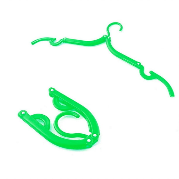 1* Durable Portable Folding Clothing Coat Hanger Travel Plastic Hangers Y5E4 1* Durable Portable Folding Clothing Coat Hanger Travel Plastic Hangers Y5E4